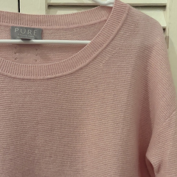 Pure Pink Women's Cashmere Sweater - Picture 6 of 13